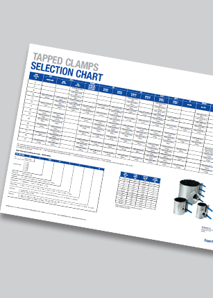 AVK Tapped Clamps Selection Guide Chart