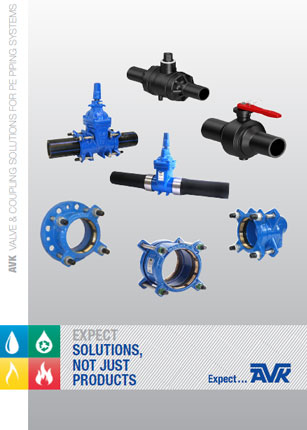 AVK Valve and coupling solutions for PE piping system