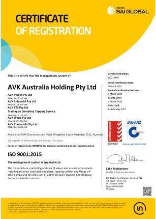 ISO 9001_2015 certification certificate quality